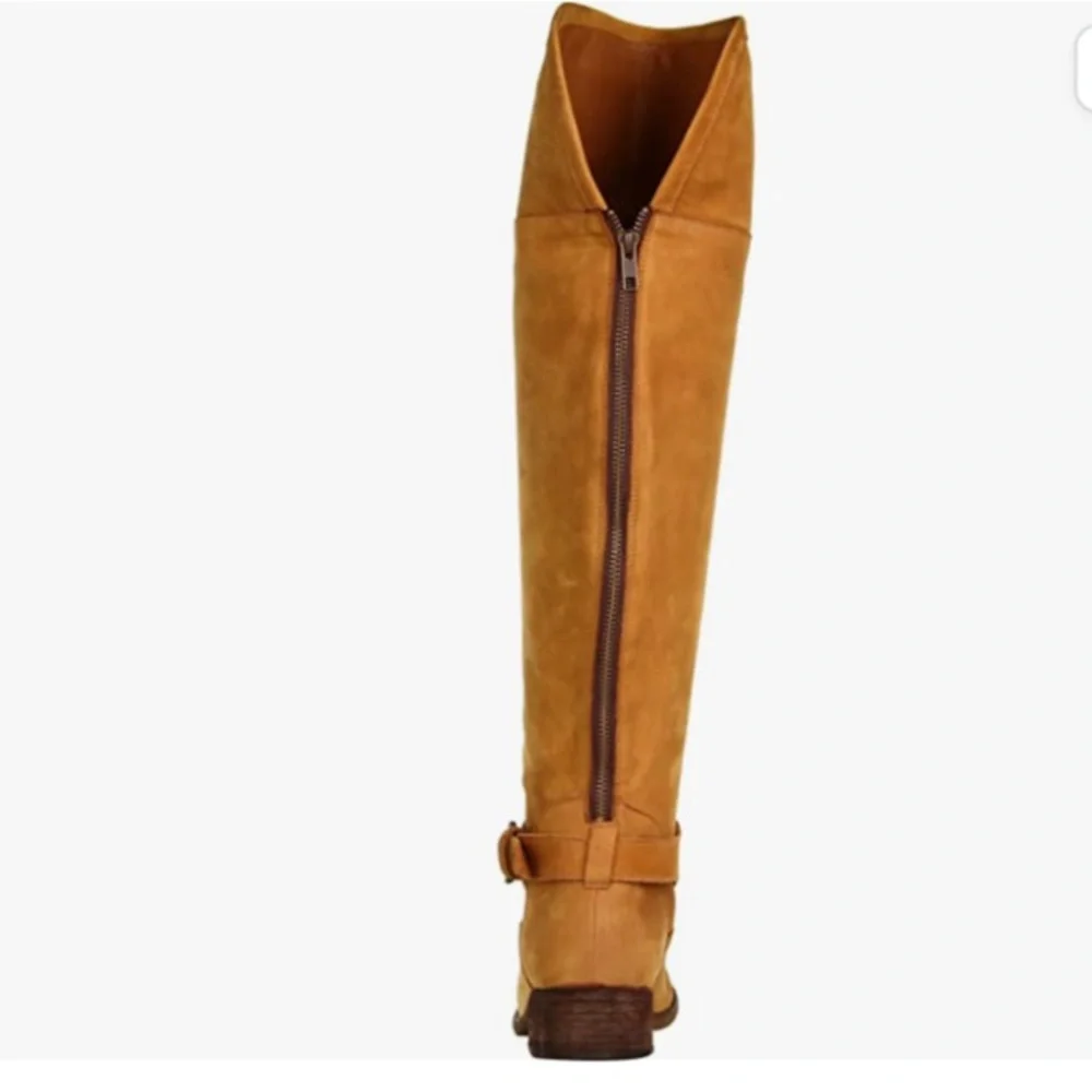 Steven By Steve Madden Smoken Knee High Boots Women Color Cognac 6.5